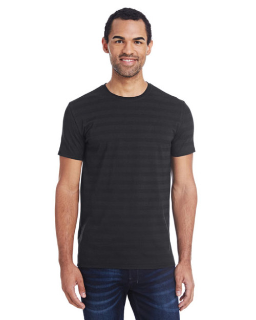 T-shirt pour homme à rayure invisible à manches courtes de Threadfast