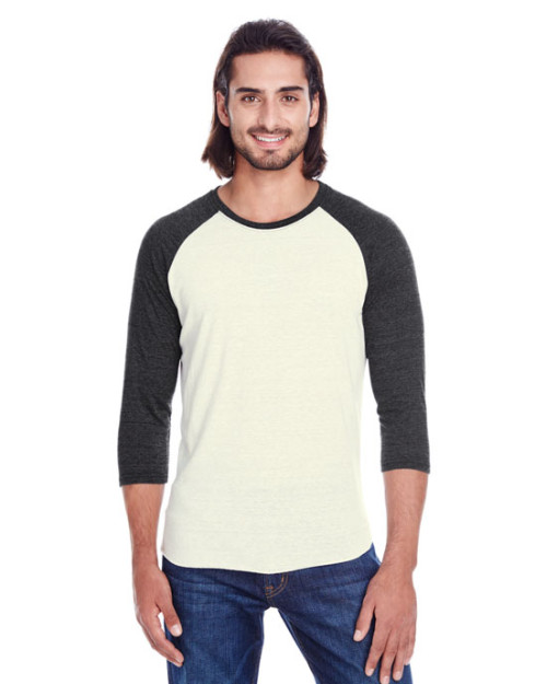 T-shirt unisexe à manches raglan 3/4 de Threadfast
