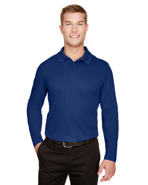 Devon & JonesMD Performance CrownLuxMC Polo tressé pour homme à manches longues